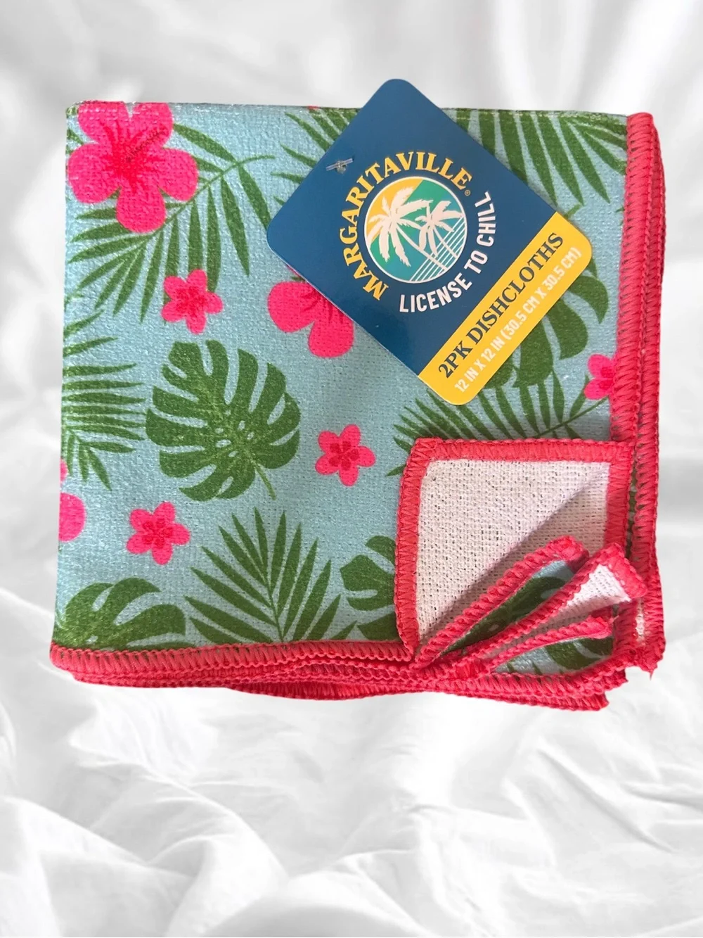 Margaritaville Tropical Reversible Dish Drying Mat Dish Cloths 1pc Kitchen Towel